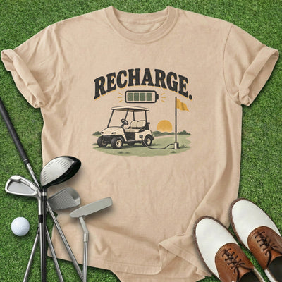 Recharge T-Shirt Gift For Golfer