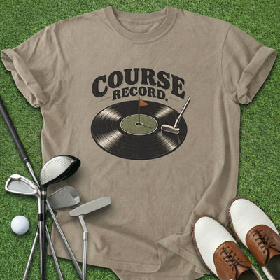 Course Record T-Shirt Gift For Golfer