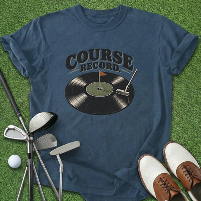 Course Record T-Shirt Gift For Golfer