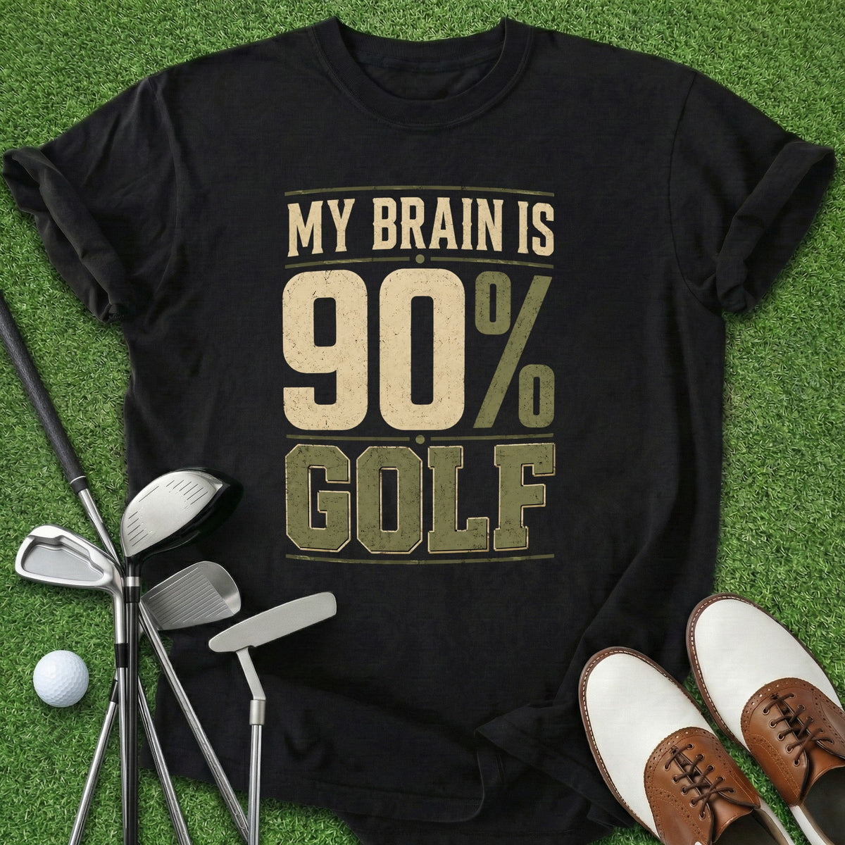 90% Golf T-Shirt Gift For Golfer