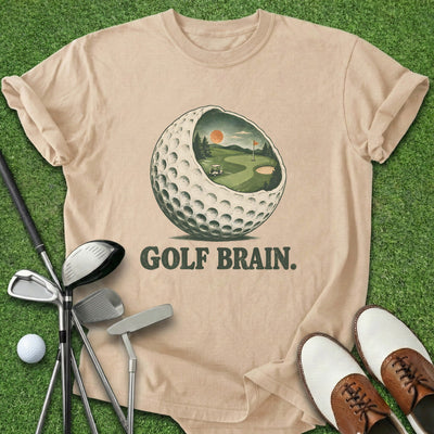 Golf Brain T-Shirt Gift For Golfer