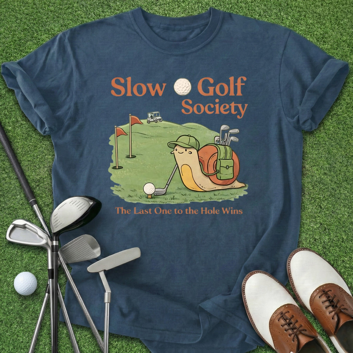 Slow Golf Society T-Shirt Gift For Golfer