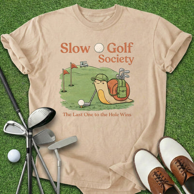 Slow Golf Society T-Shirt Gift For Golfer