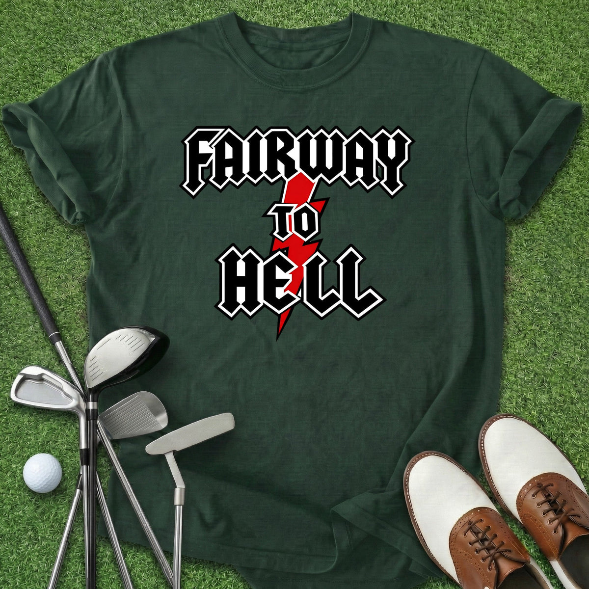 Fairway To Hell T-Shirt Gift For Golfer