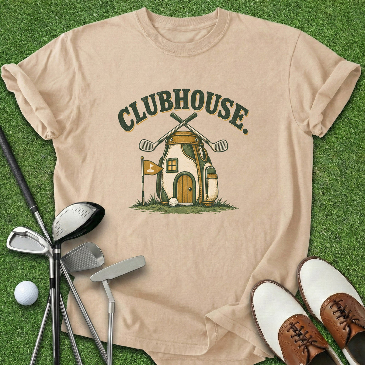 Clubhouse T-Shirt Gift For Golfer