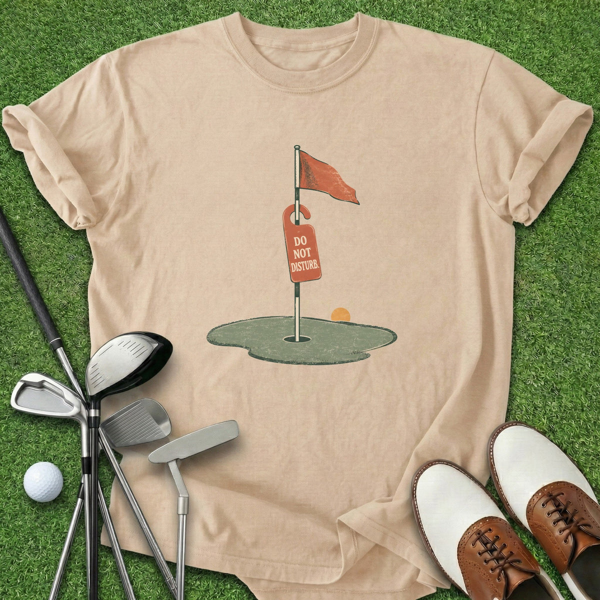 Peace Mode T-Shirt Gift For Golfer