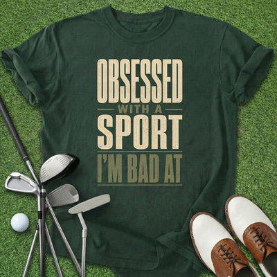 Obsessed T-Shirt Gift For Golfer