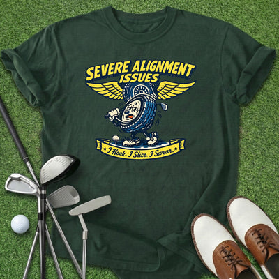 Alignment Issues T-Shirt Gift For Golfer