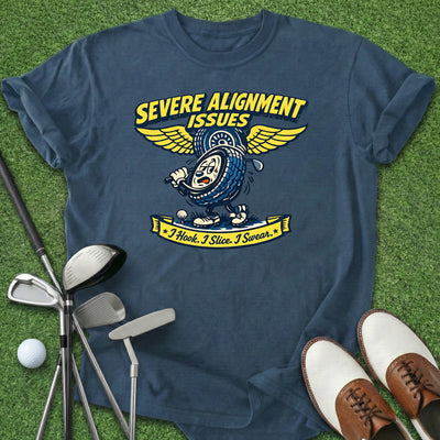 Alignment Issues T-Shirt Gift For Golfer