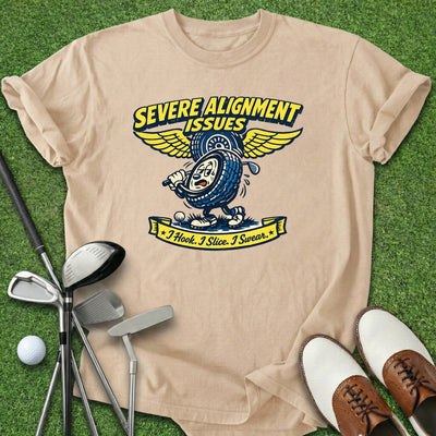 Alignment Issues T-Shirt Gift For Golfer