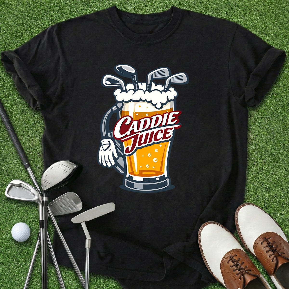 Caddie Juice T-Shirt Gift For Golfer