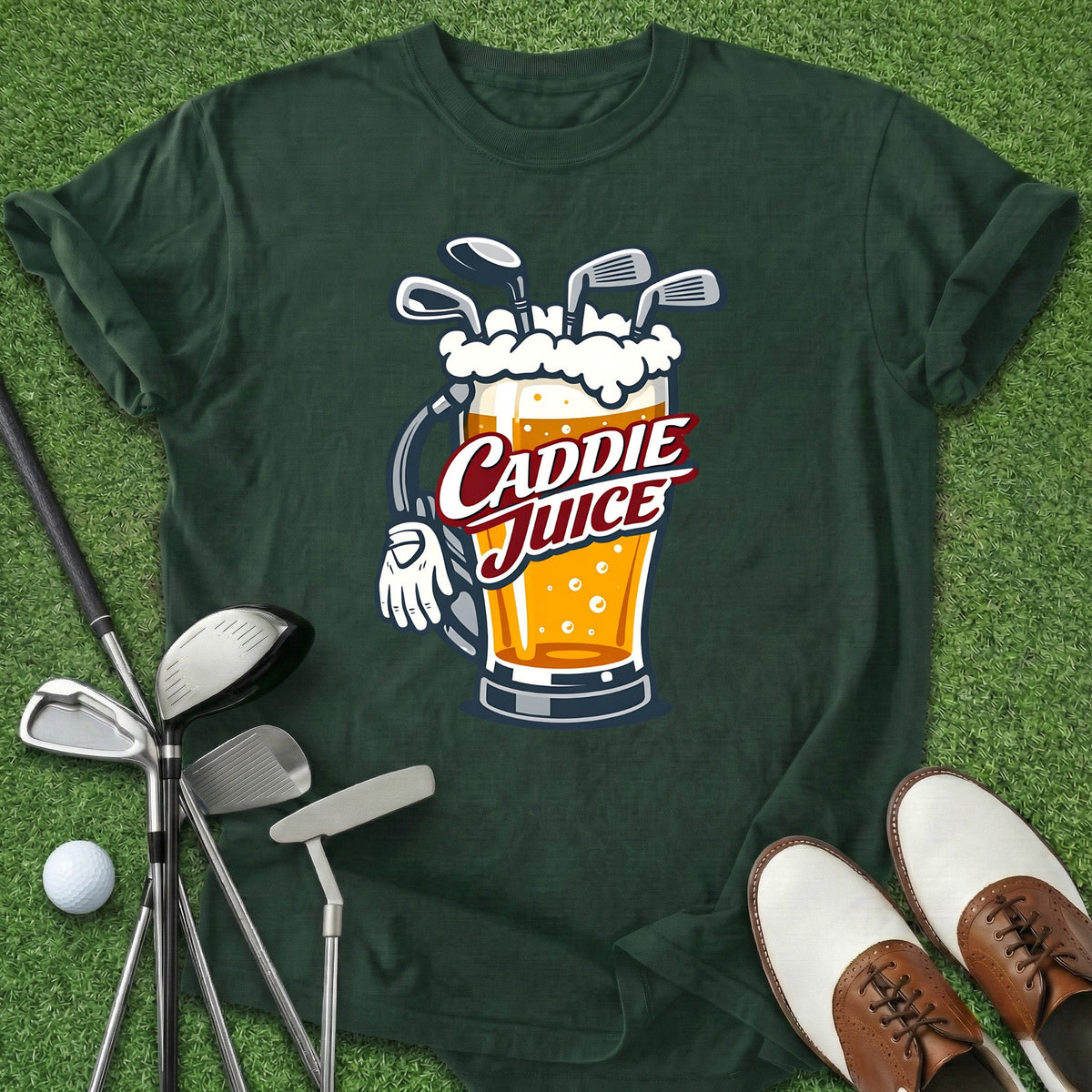 Caddie Juice T-Shirt Gift For Golfer