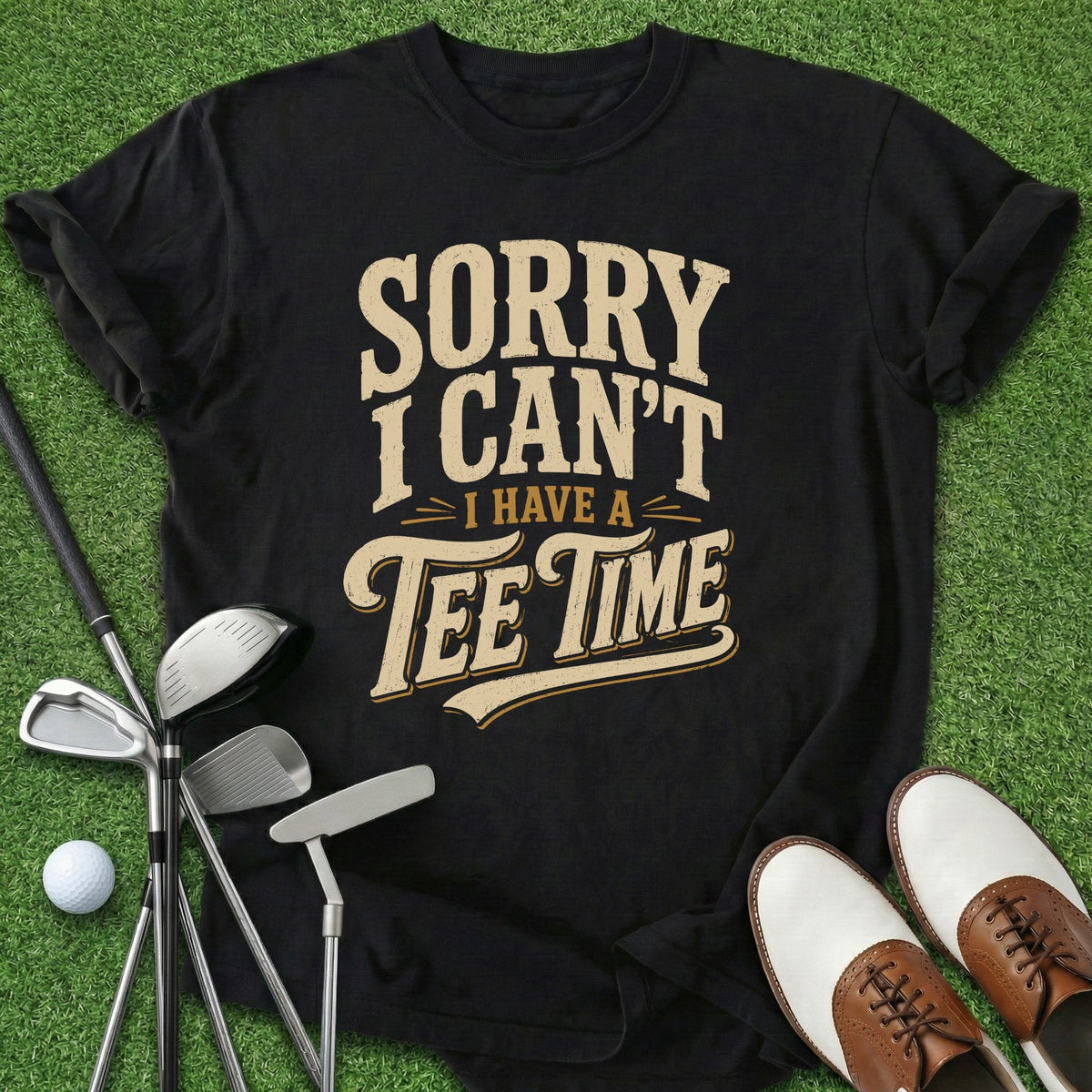 Tee Time T-Shirt Gift For Golfer