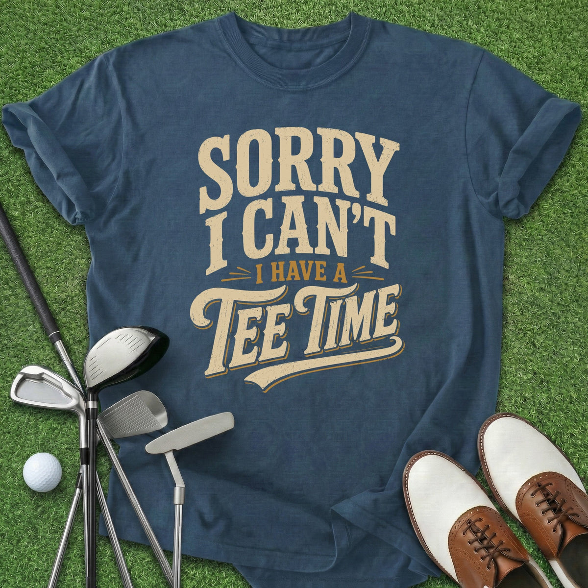 Tee Time T-Shirt Gift For Golfer