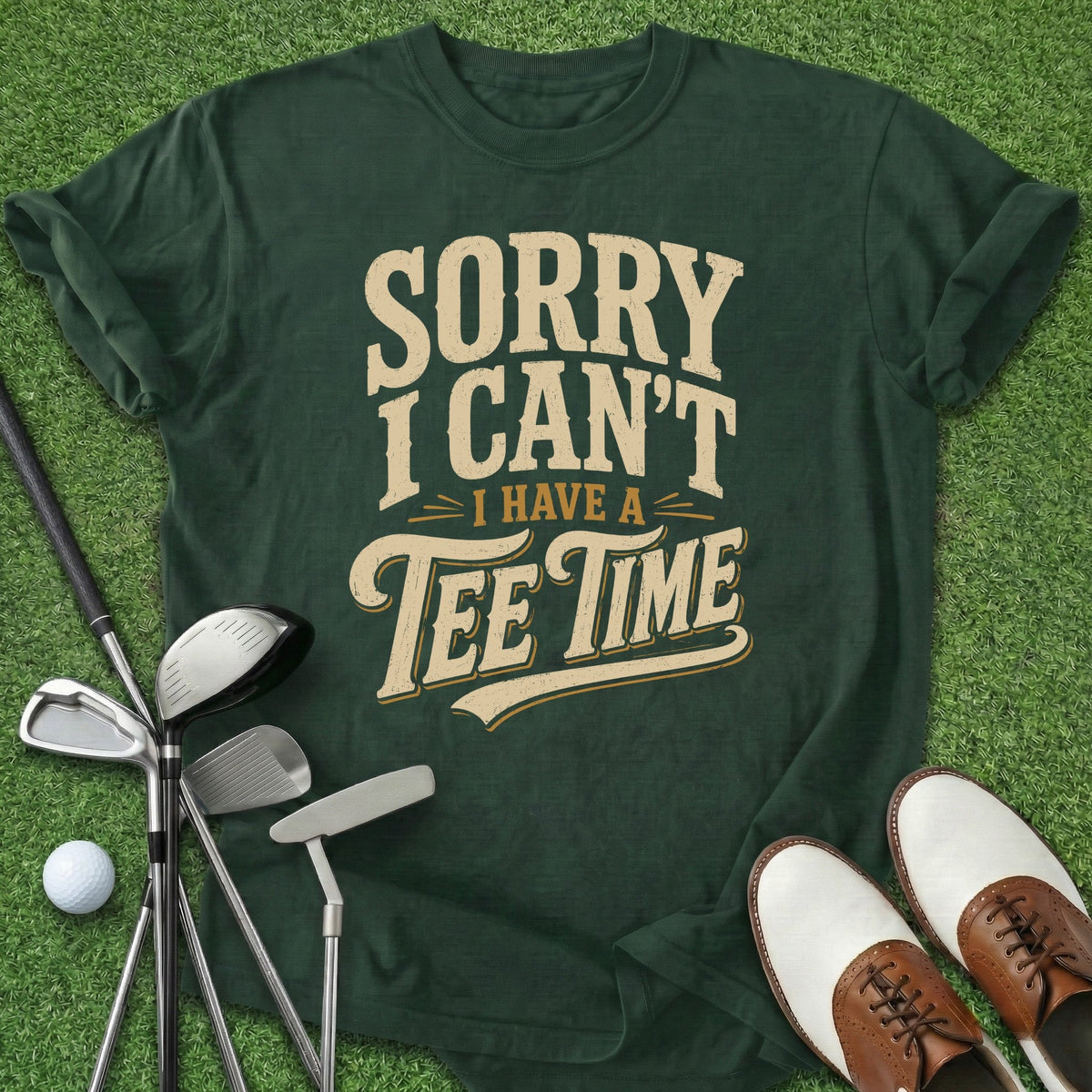 Tee Time T-Shirt Gift For Golfer