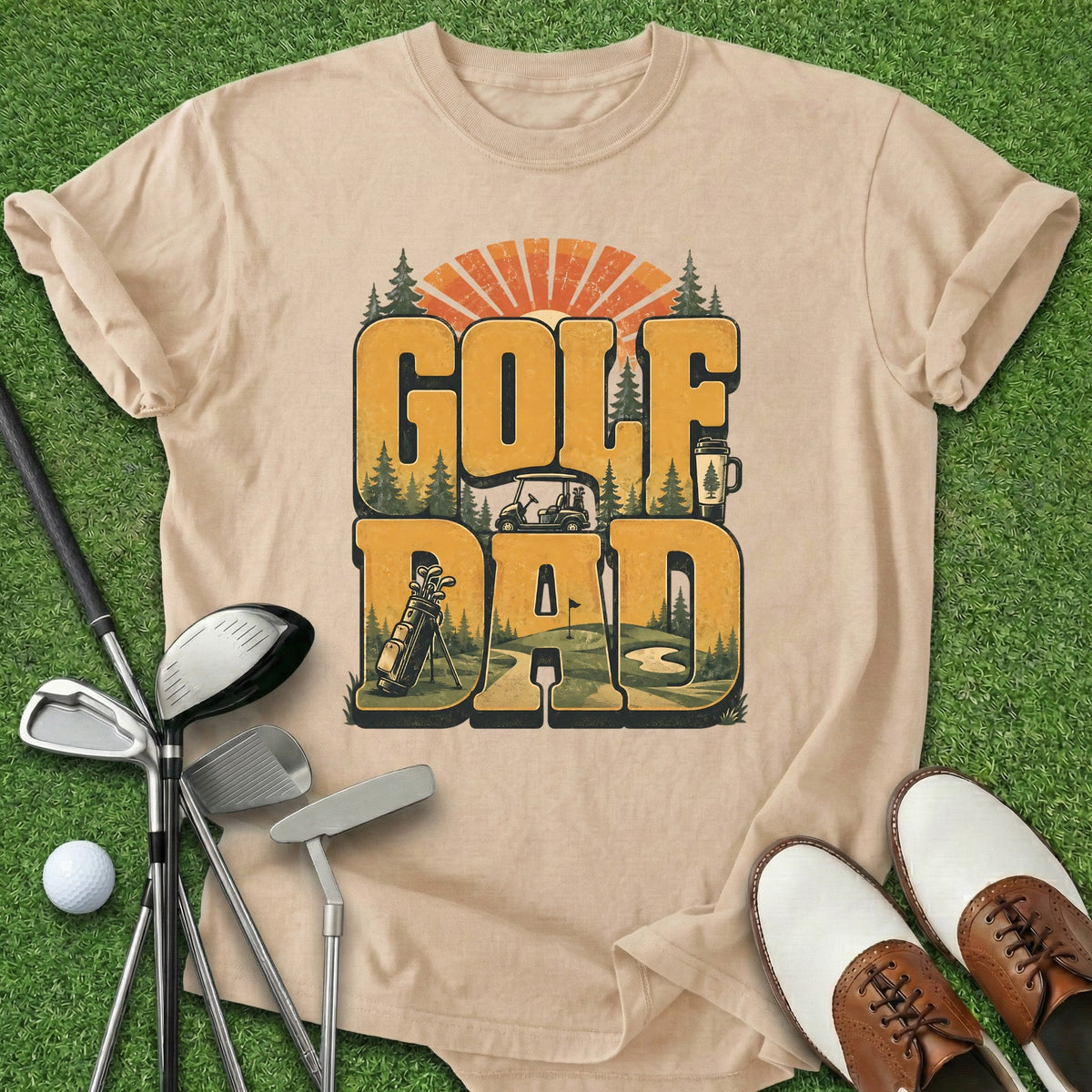 Golf Dad T-Shirt Gift For Golfer