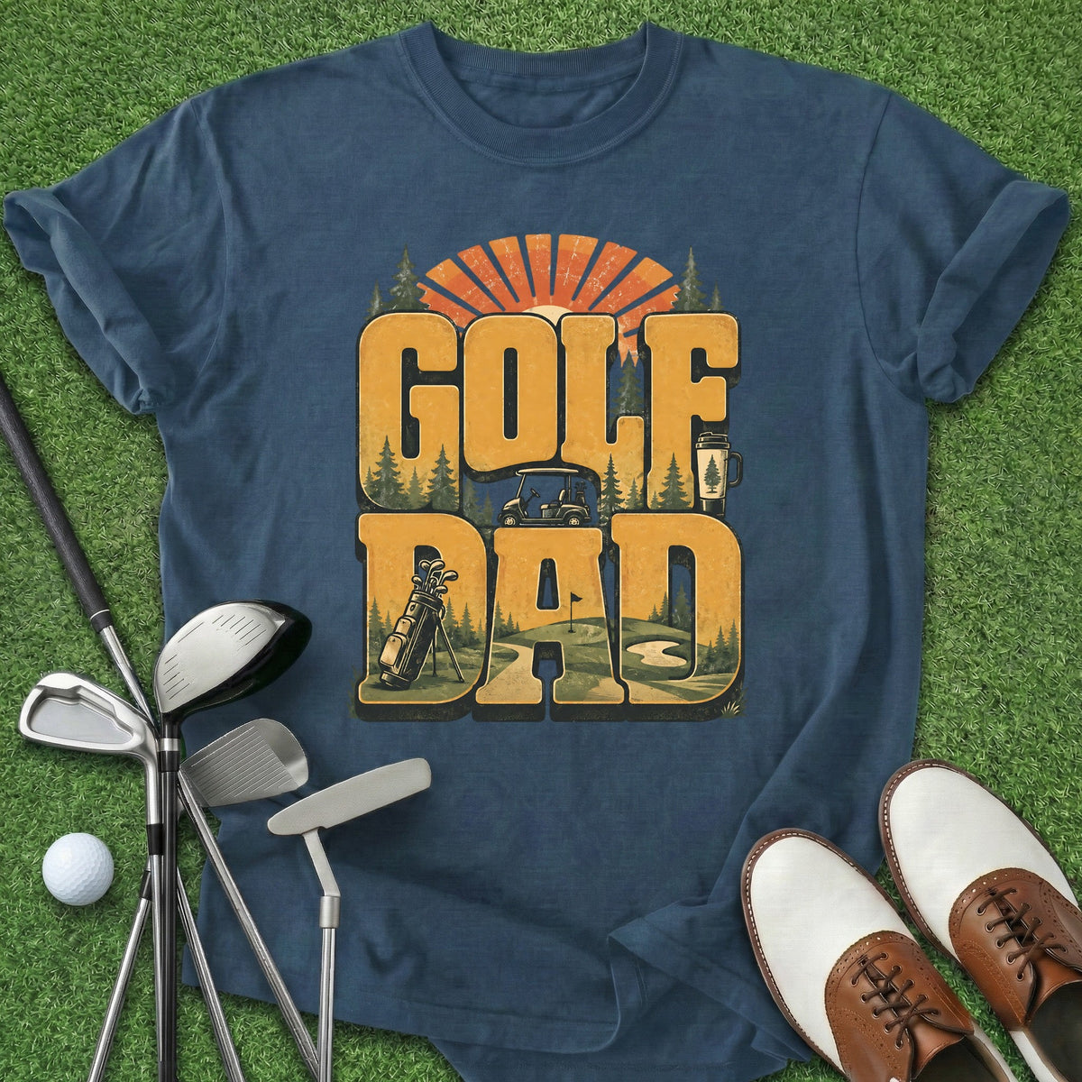Golf Dad T-Shirt Gift For Golfer