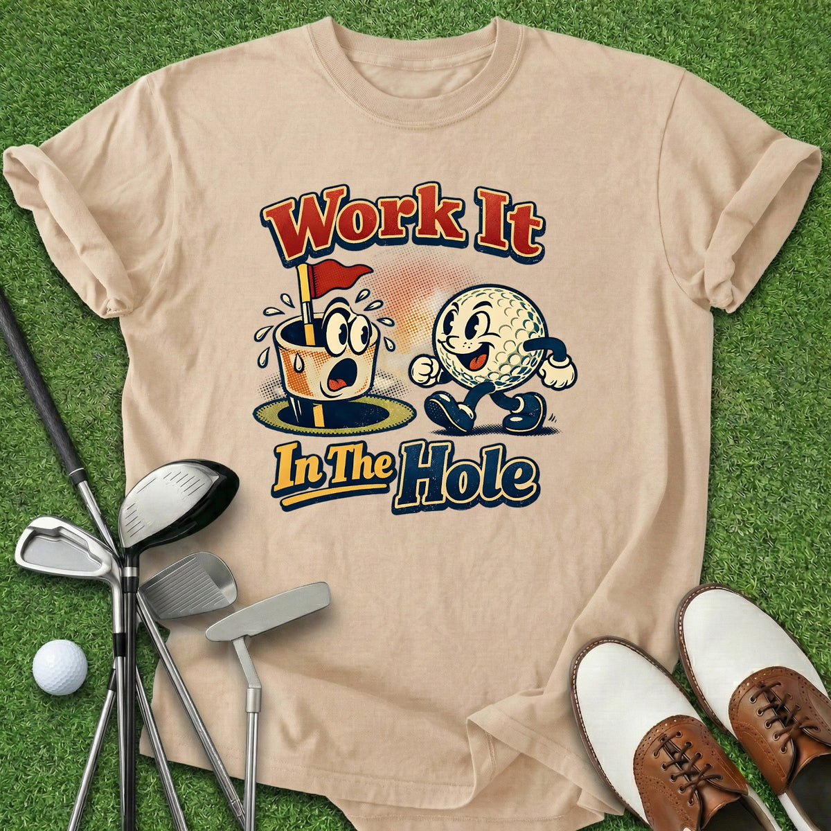 Work It T-Shirt Gift For Golfer