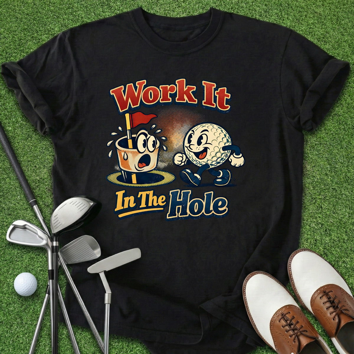 Work It T-Shirt Gift For Golfer