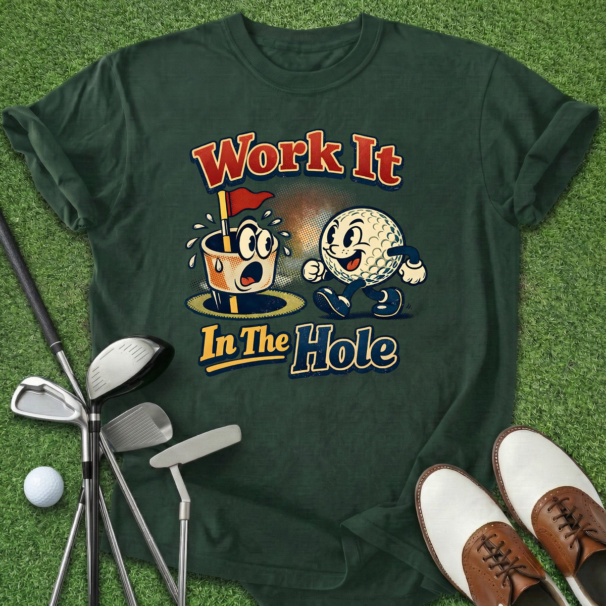 Work It T-Shirt Gift For Golfer
