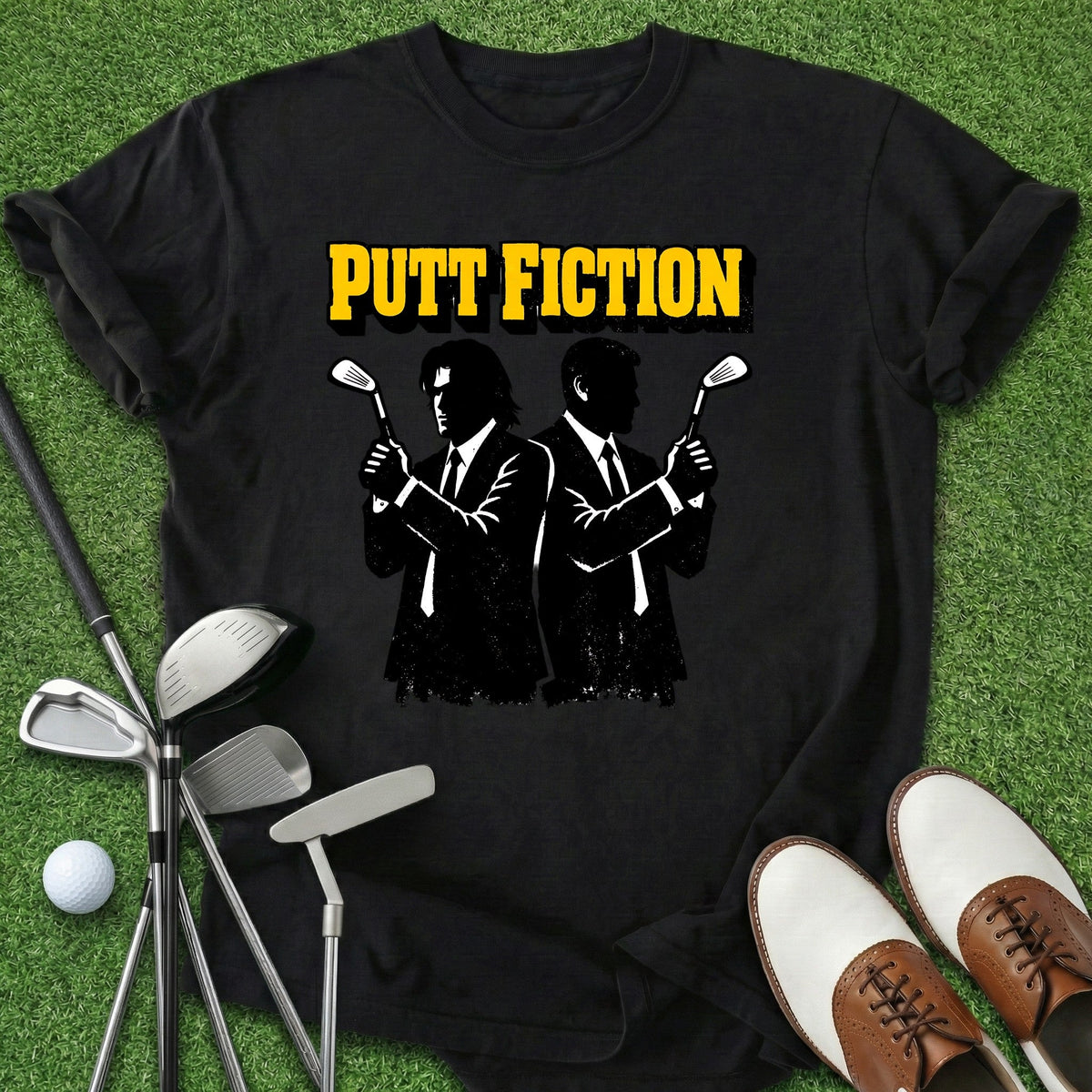 Putt Fiction T-Shirt Gift For Golfer