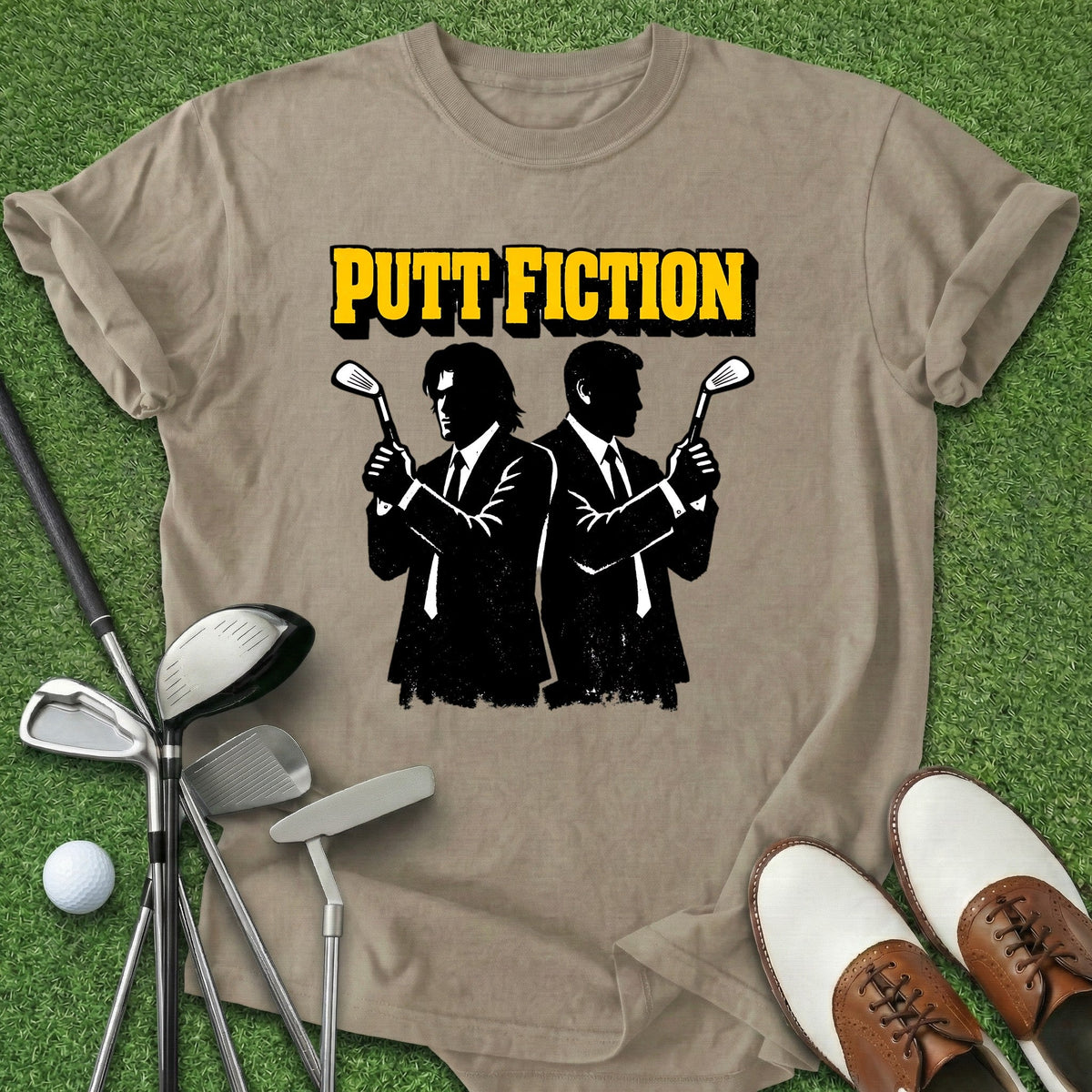 Putt Fiction T-Shirt Gift For Golfer