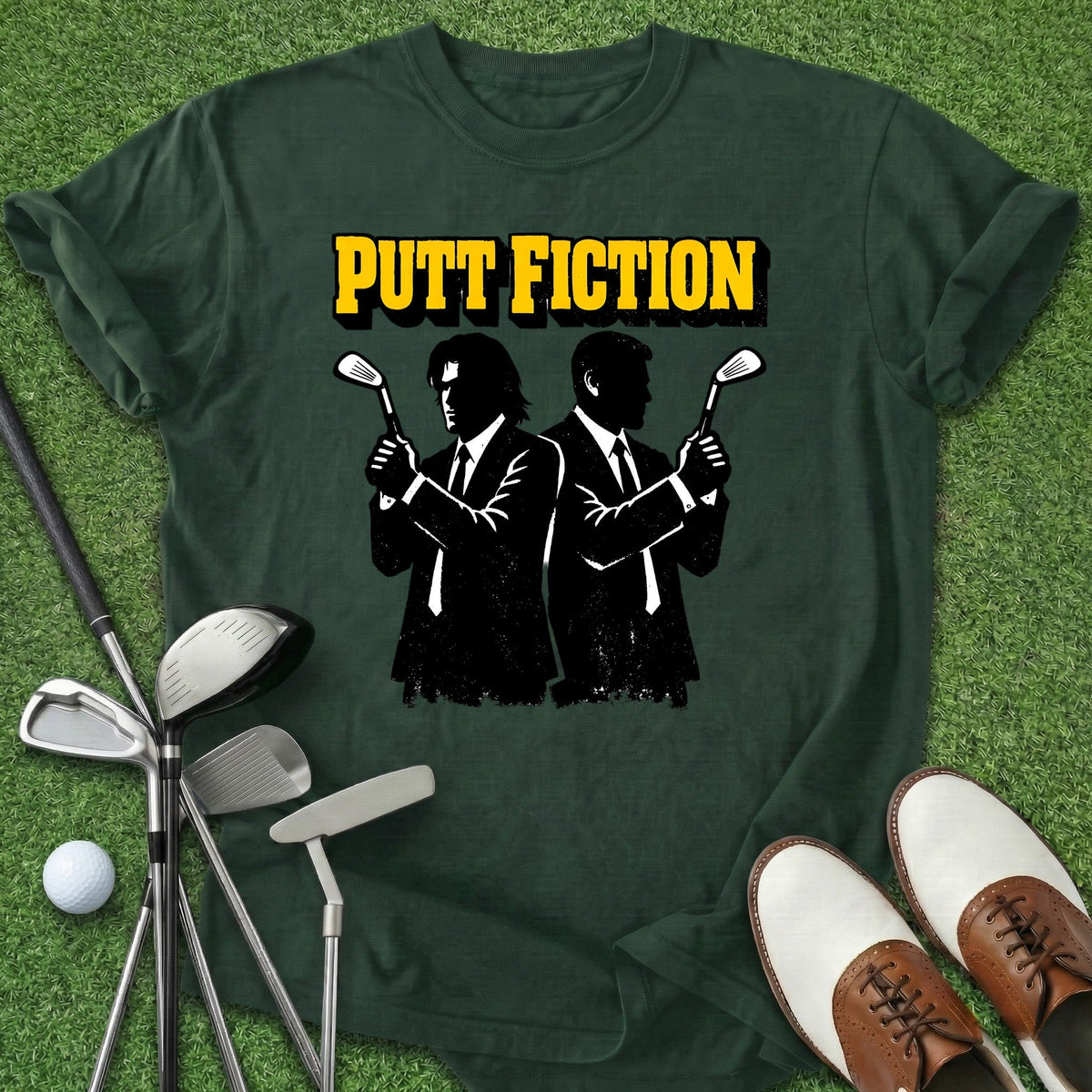 Putt Fiction T-Shirt Gift For Golfer