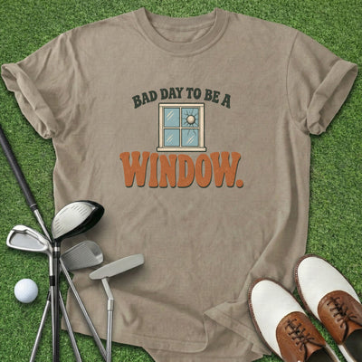 Bad Day Window T-Shirt Gift For Golfer