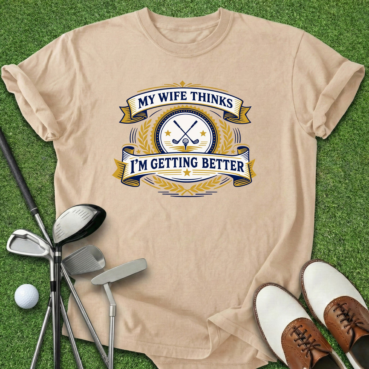 My Wife T-Shirt Gift For Golfer