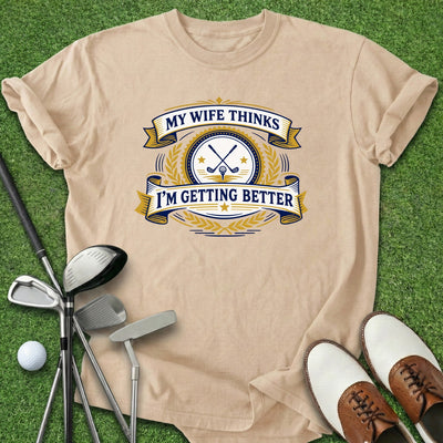 My Wife T-Shirt Gift For Golfer