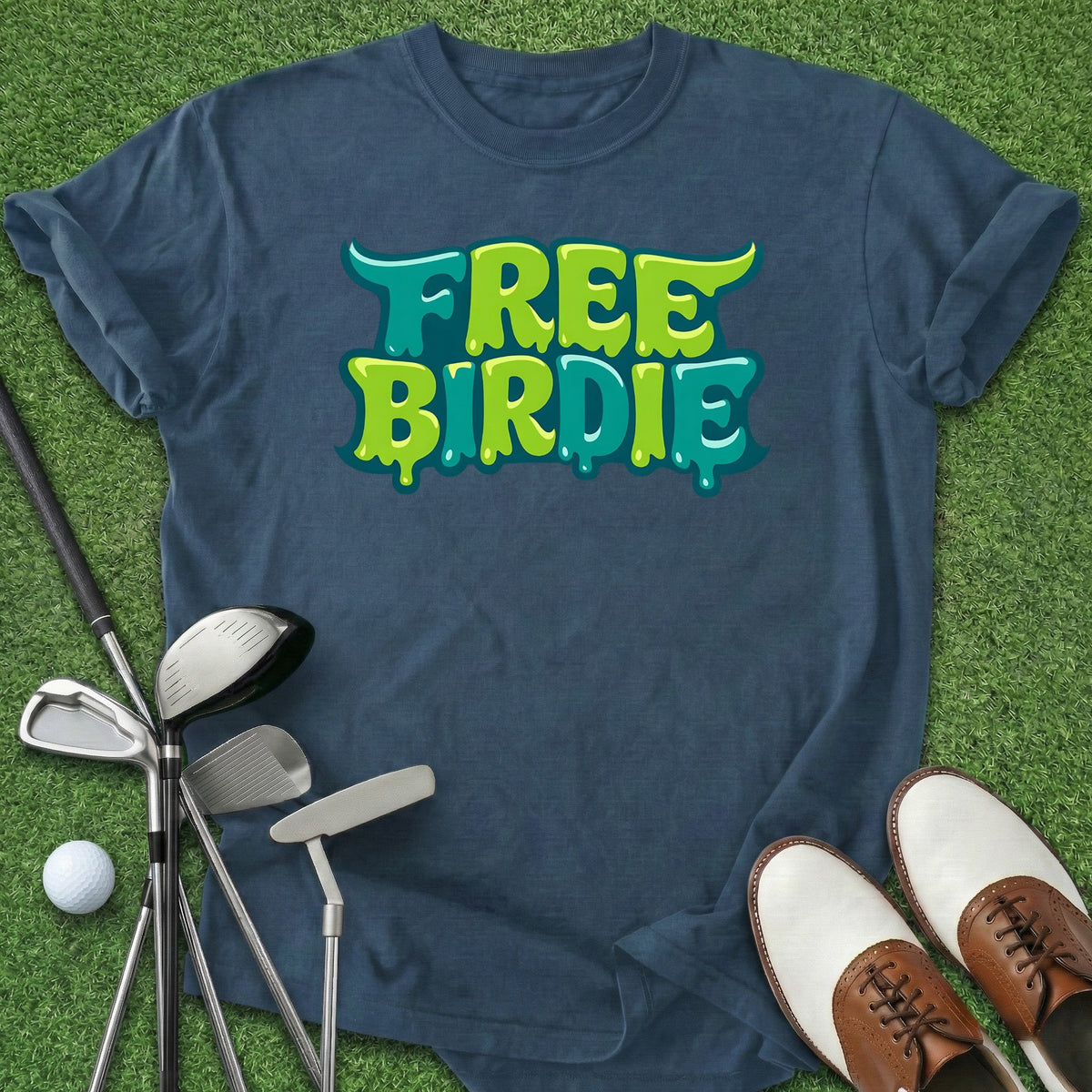 Free Birdie T-Shirt Gift For Golfer
