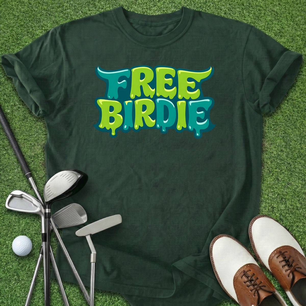 Free Birdie T-Shirt Gift For Golfer