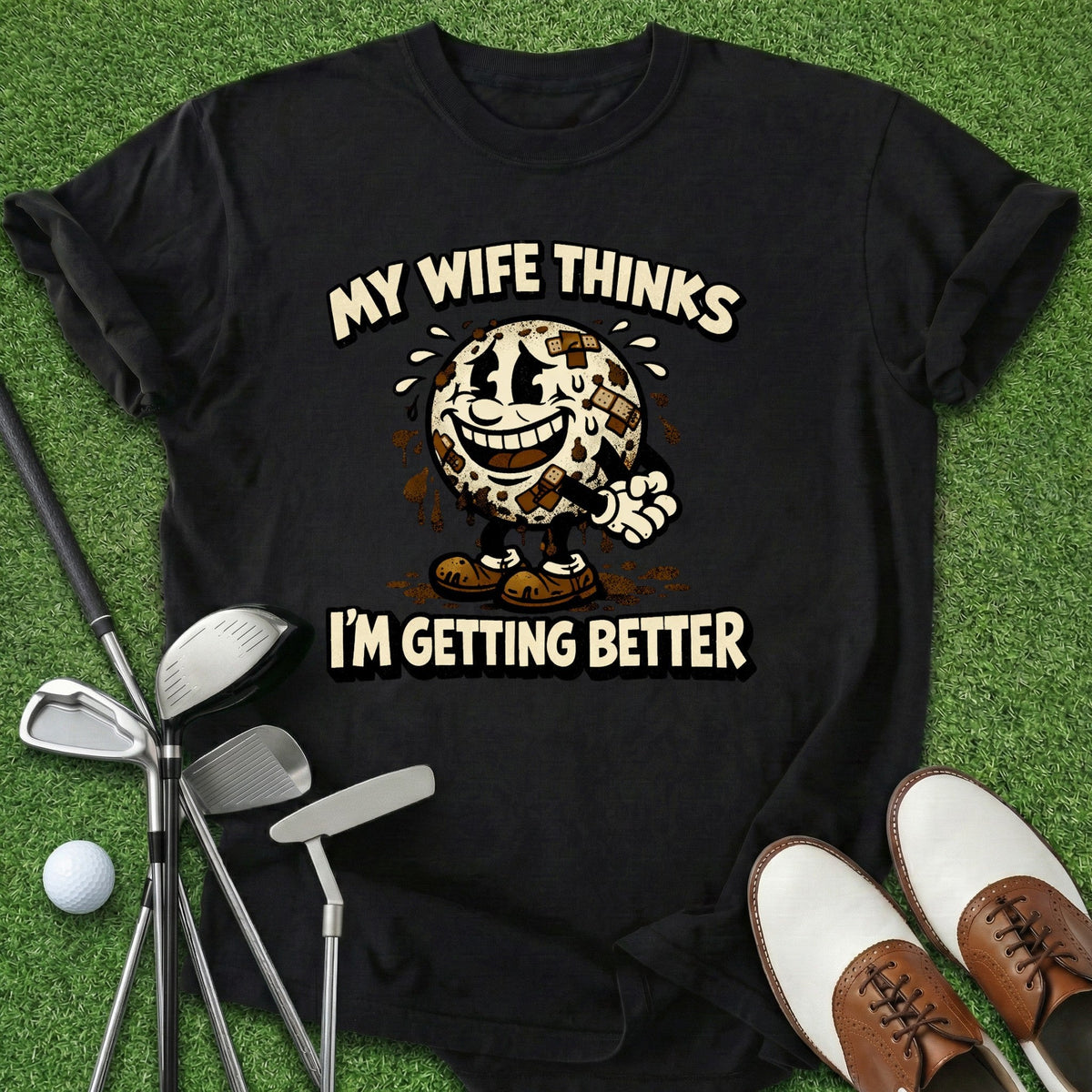 My Wife T-Shirt Gift For Golfer