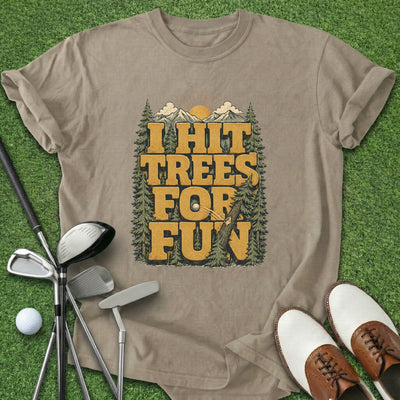 Hit Trees T-Shirt Gift For Golfer
