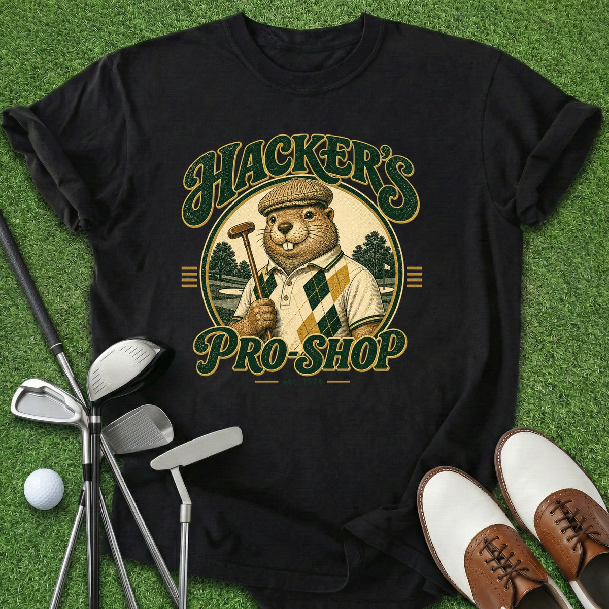 Hackers Pro Shop T-Shirt Gift For Golfer