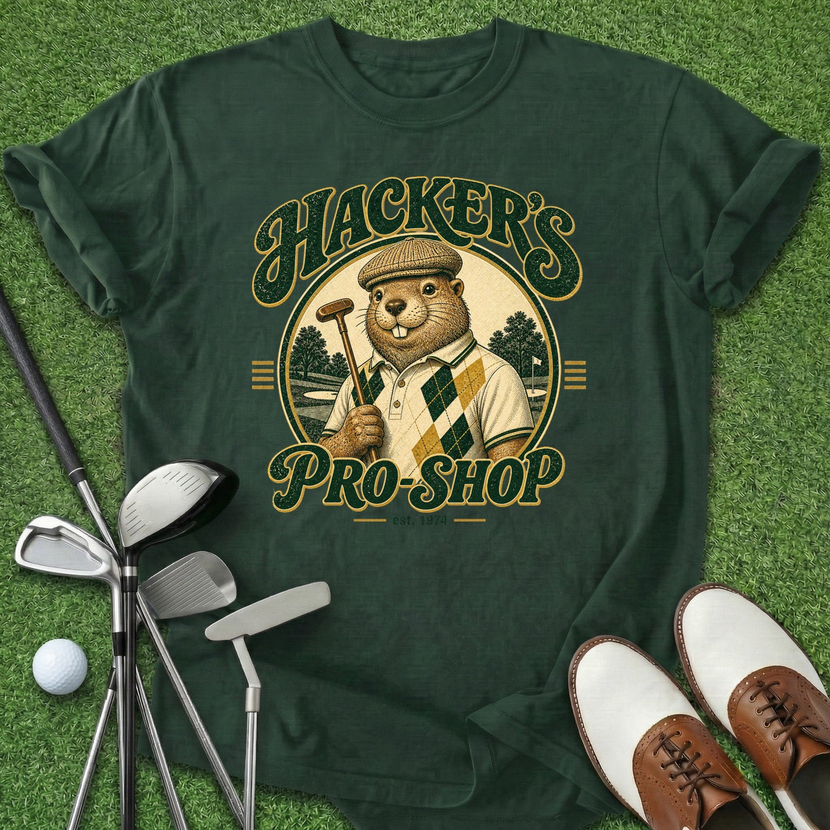 Hackers Pro Shop T-Shirt Gift For Golfer
