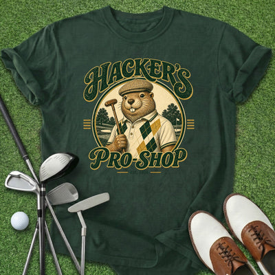 Hackers Pro Shop T-Shirt Gift For Golfer