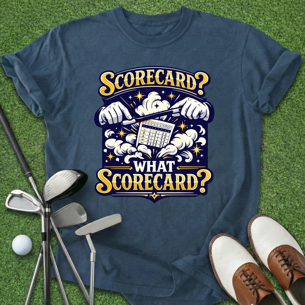 What Scorecard? T-Shirt Gift For Golfer