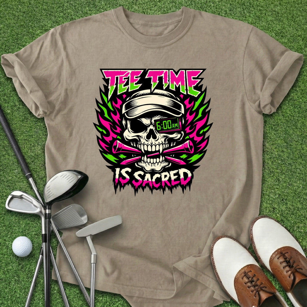 Tee Time Sacred T-Shirt Gift For Golfer