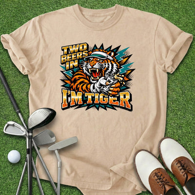 Two Beers In T-Shirt Gift For Golfer