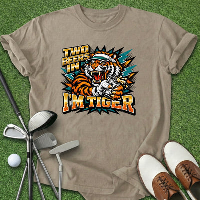Two Beers In T-Shirt Gift For Golfer