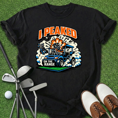 Peaked On Range T-Shirt Gift For Golfer