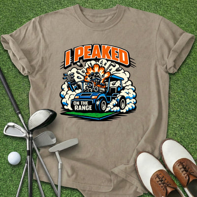 Peaked On Range T-Shirt Gift For Golfer