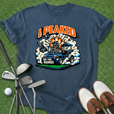 Peaked On Range T-Shirt Gift For Golfer
