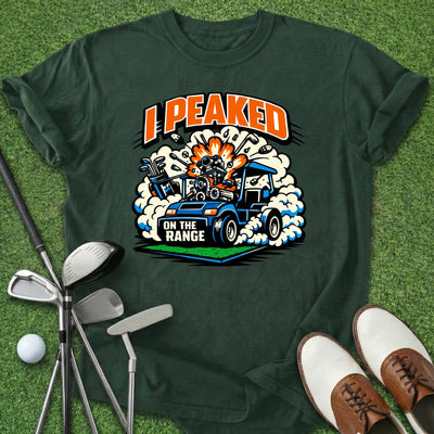 Peaked On Range T-Shirt Gift For Golfer