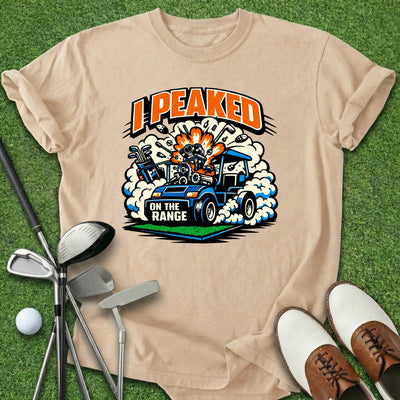 Peaked On Range T-Shirt Gift For Golfer