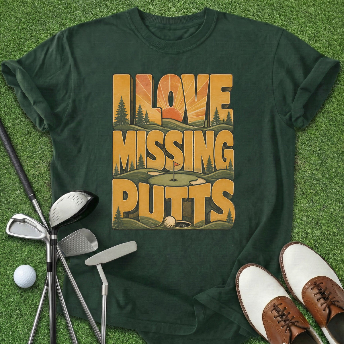 Missing Putts T-Shirt Gift For Golfer