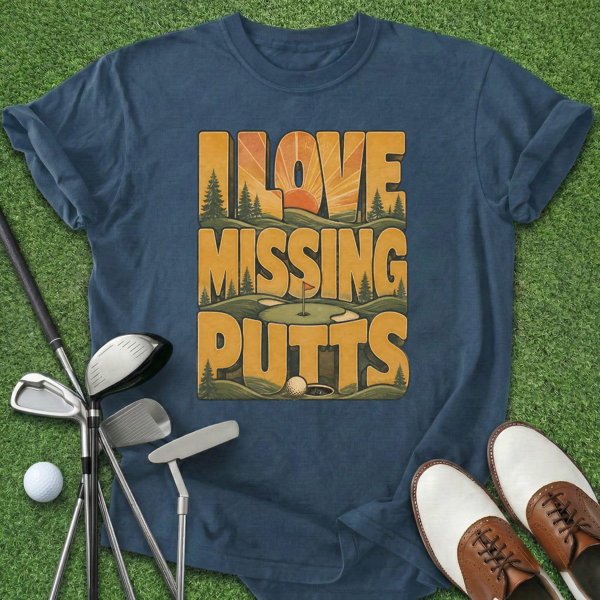 Missing Putts T-Shirt Gift For Golfer