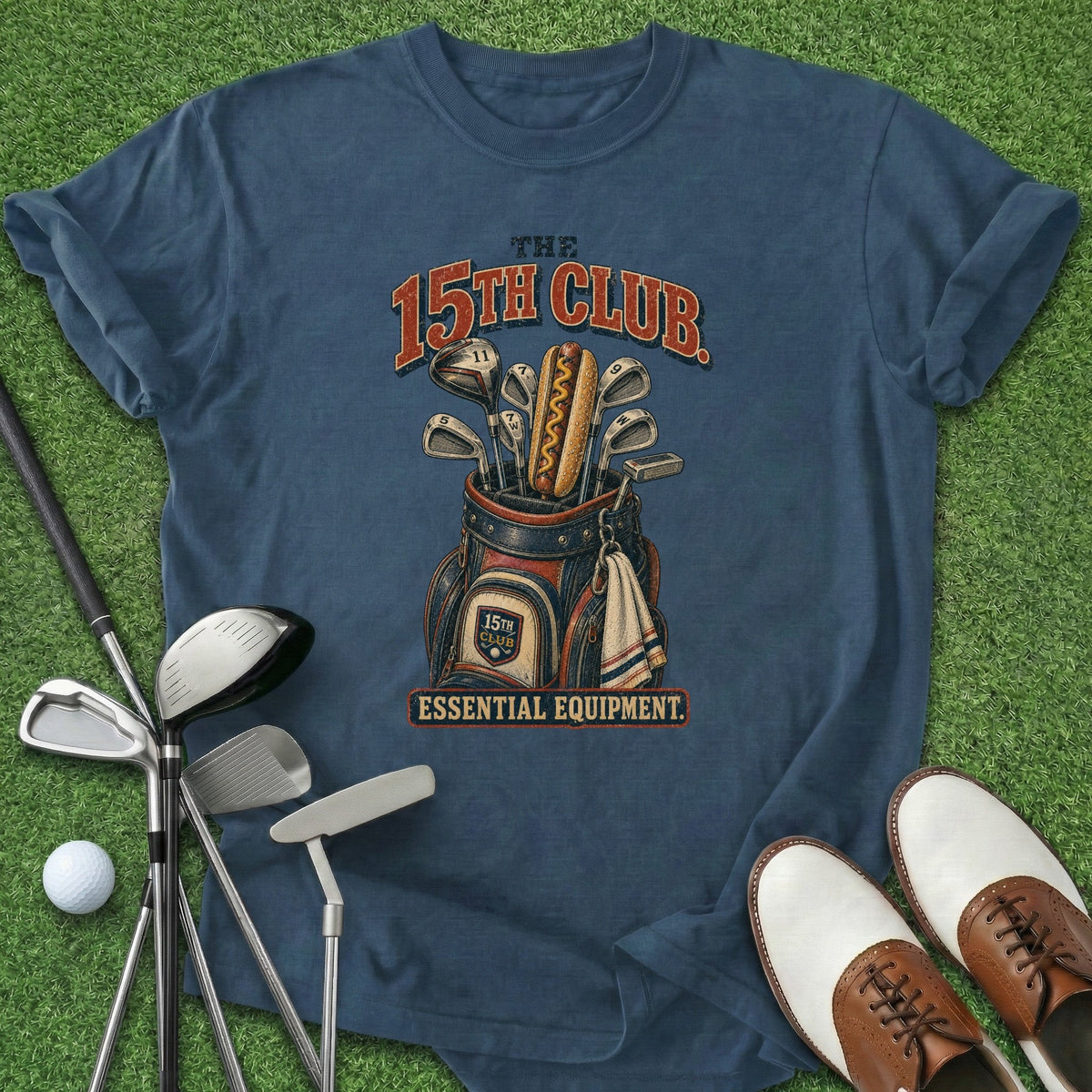15th Club T-Shirt Gift For Golfer
