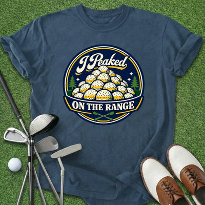 Peaked On Range T-Shirt Gift For Golfer